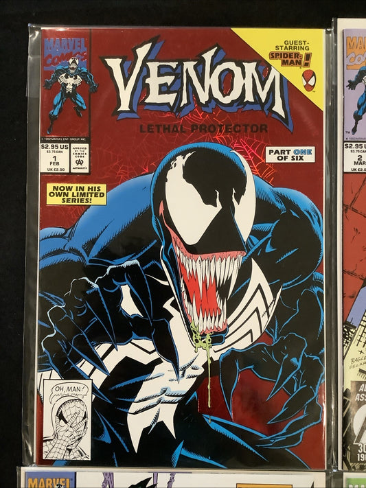 Venom: Lethal Protector #1-6 Complete Comics Series, Marvel, 1st Solo Title