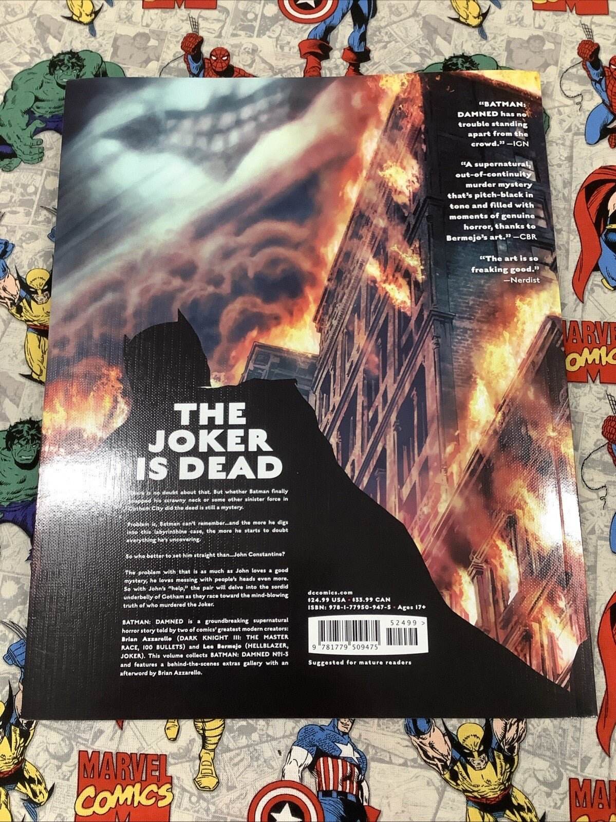 BATMAN: DAMNED GRAPHIC NOVEL TPB, Azzarello & Bermejo DC Comics Black Label