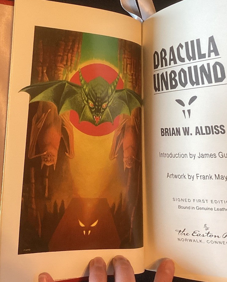 Easton Press - SIGNED - Dracula Unbound by Brian Aldiss - First Edition-JD