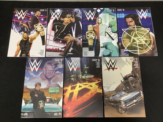 WWE #1-7 Comic Lot, Boom! Studios, Dan Mora Covers, Serg Acuna Dennis Hopeless