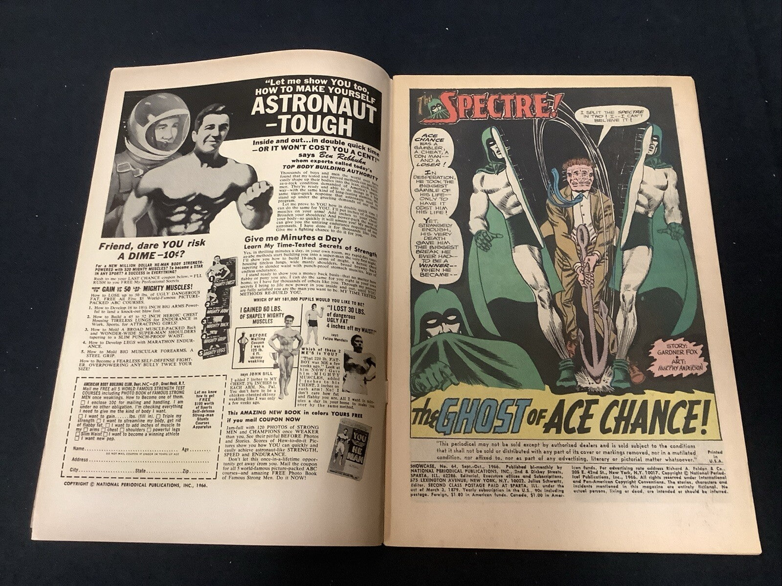 Showcase #64 (DC Comics September-October 1966) VG/F (5.0) Gardner Fox