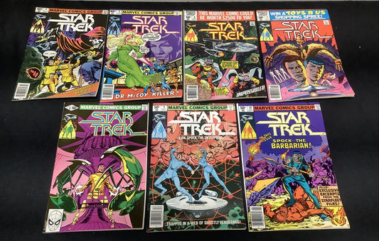 Star Trek #4-10 Comic Lot, Marvel Comics, Marv Wolfman, Newsstand, 1980 Vol.2