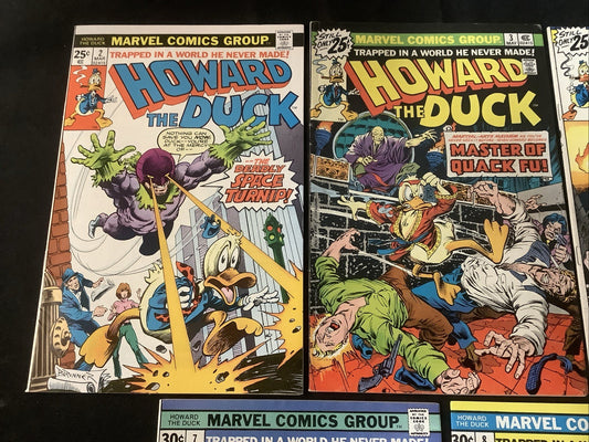 Howard the Duck #2-9 + Annual #1 Comic Lot, Marvel, Steve Gerber/Gene Colan