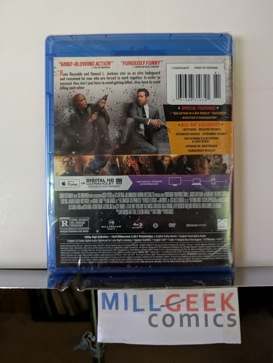 The Hitman's Bodyguard, Ryan Reynolds (Blu-Ray 2017) Brand New -JD