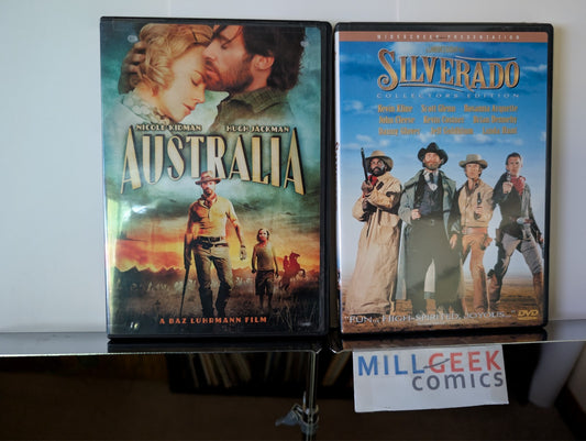 Australia & Silverado, 2 Movie Set (DVD) Like New -JD