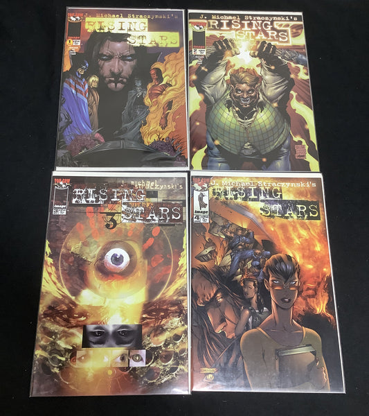 Rising Stars #1-4 Comic Lot, Top Cow Productions, J. Michael Straczynski, 1999
