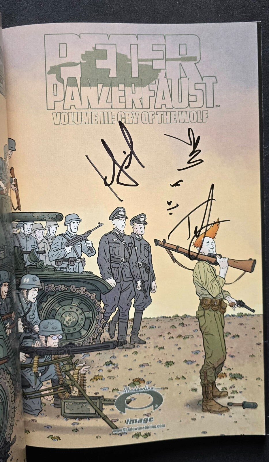 Peter Panzerfaust Lot Vol. 1-3 Wiebe/Jenkins (2x SIGNED with sketch! 2013-2014)