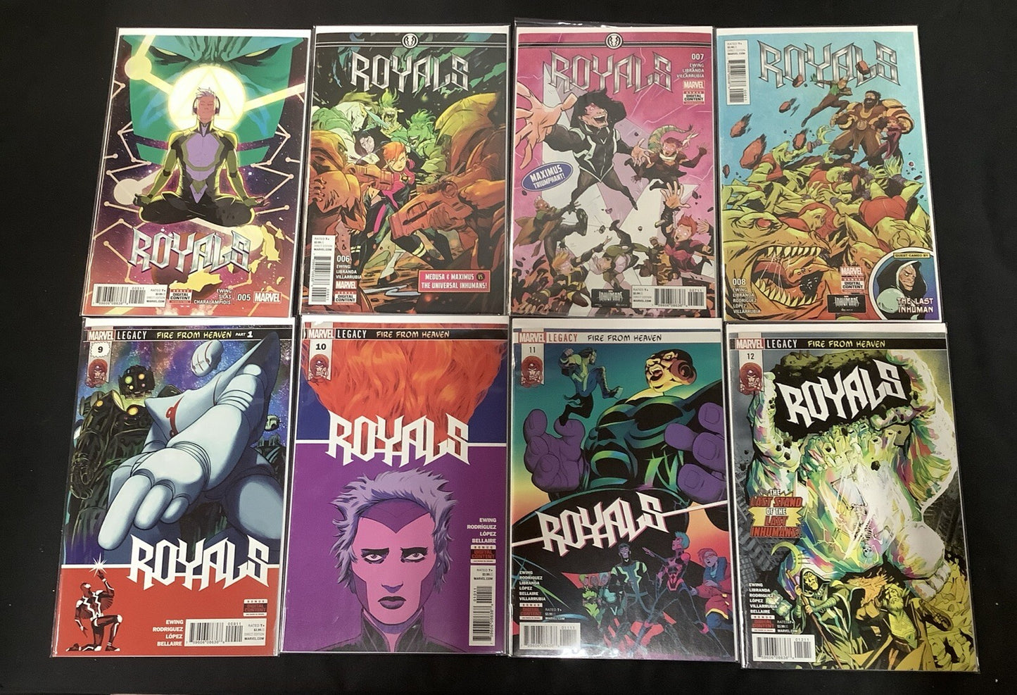 Royals #5-12 Comic Lot, Marvel, Al Ewing/Thony Silas, 1st App The Progenitor