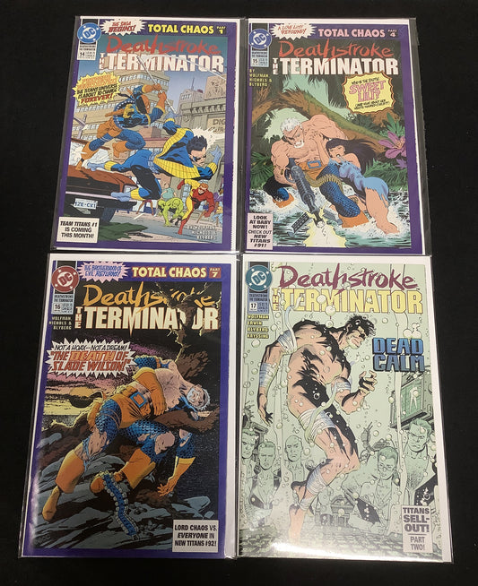 Deathstroke the Terminator #14-17 Comic Lot, 1st App Rose Wilson(Ravager), DC