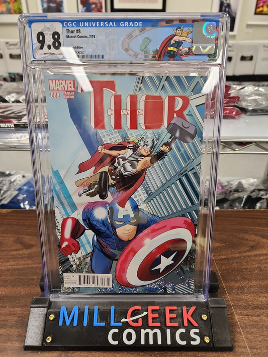 Thor #8 (2015) Jane Foster Revealed NYCC Variant Cover Mayhew CGC 9.8