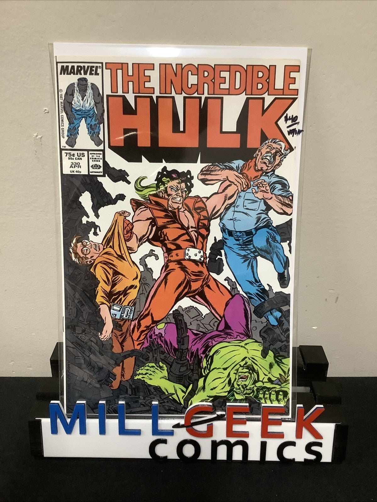 The Incredible Hulk #330 (Marvel Comics April 1987) VF/NM (9.0) Todd McFarlane