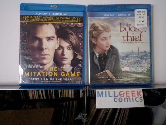 The Imitation Game / The Book Thief, 2 Movie Set (Blu-Ray) Like New -JD