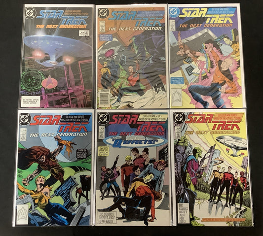 Star Trek: The Next Generation #1-6 Complete Limited Series, DC Comics, 1988