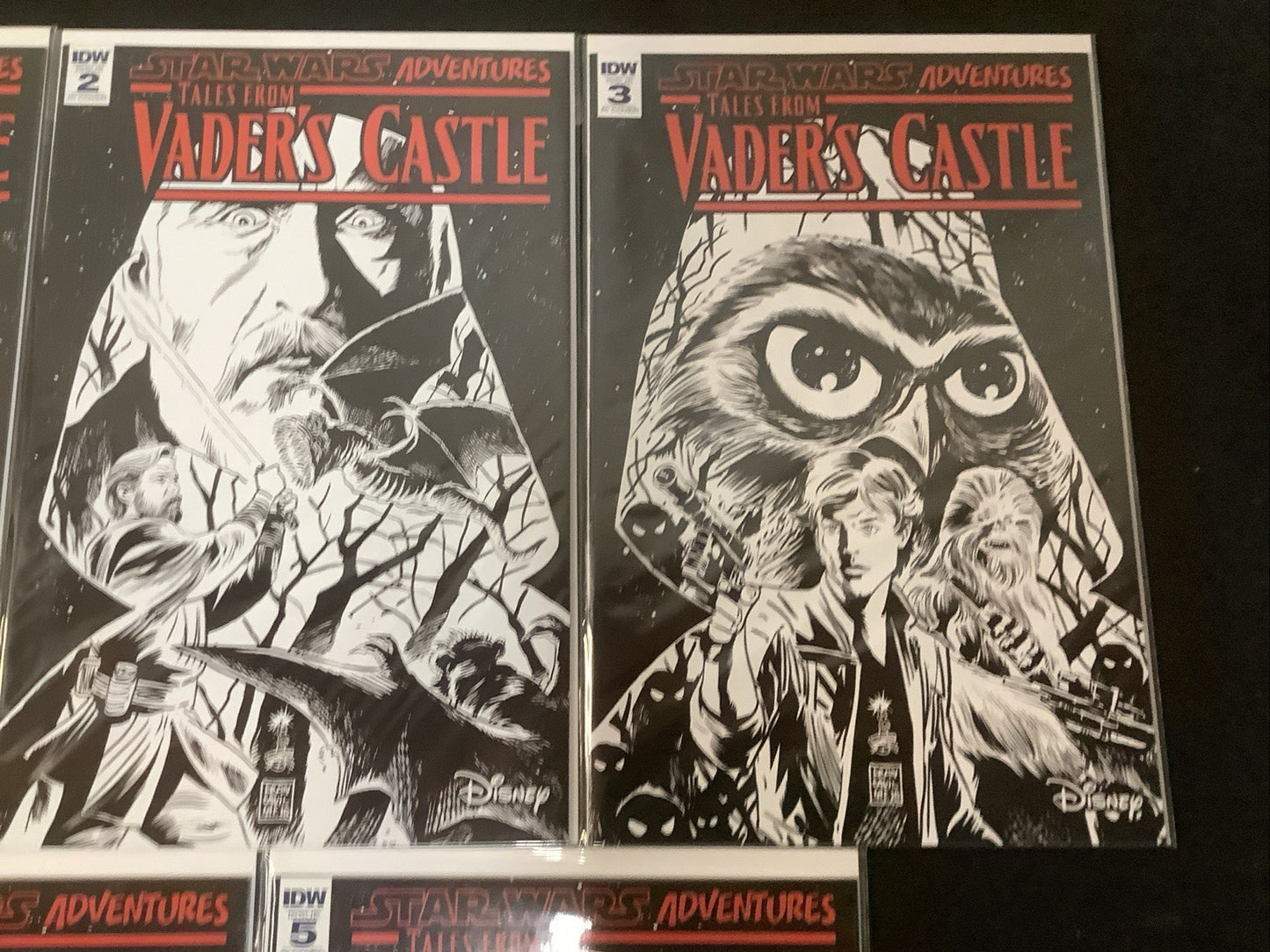 Star Wars Adventures Tales from Vader's Castle #1-5 Complete Set, 1:10 Covers
