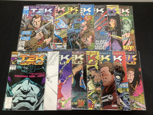 Tek World #1-15 comicbook lot (1992) William Shatner, TV series in development