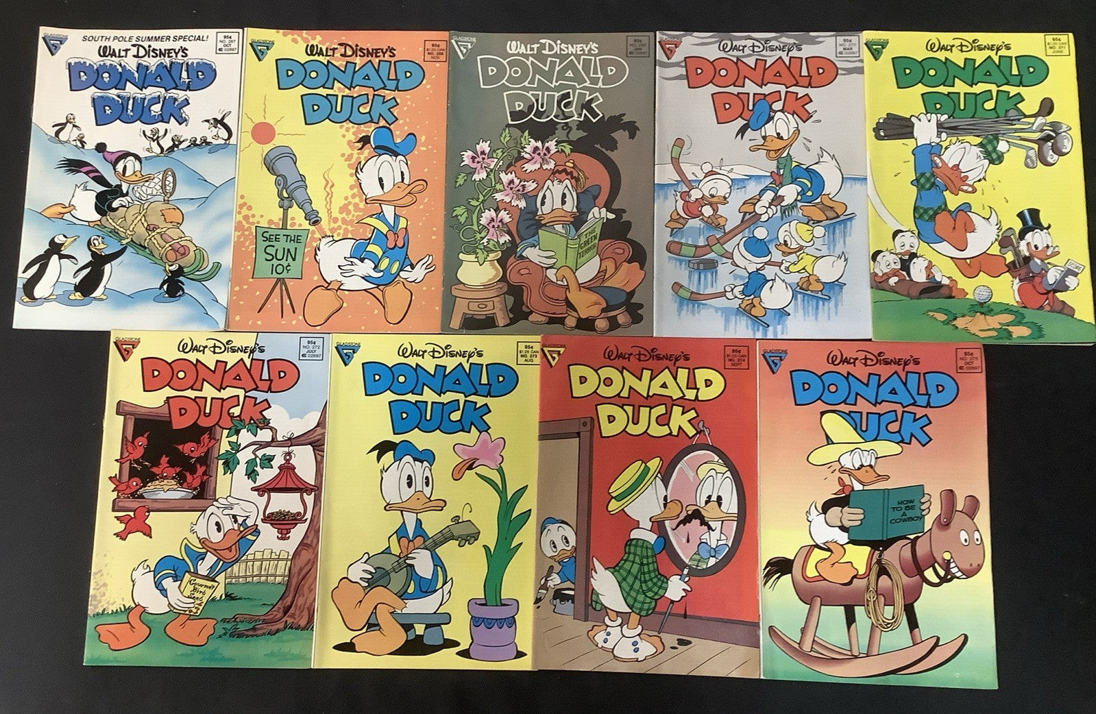 Donald Duck #249-275 Comic Lot, Gladstone Comics, Carl Barks Interiors, 1987