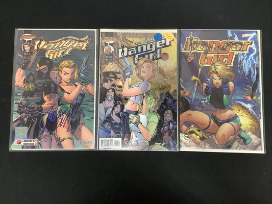 Danger Girl #5-7 Comic Lot, J SCOTT CAMPBELL, Another Universe Variant, Signed