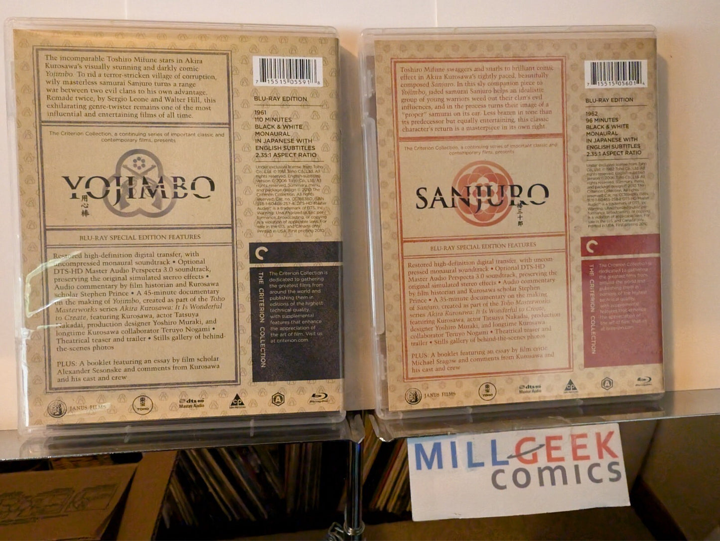Criterion Collection Akira Kurosawa/Yojimbo & Sanjuro (Blu Ray 2006) Like New-JD