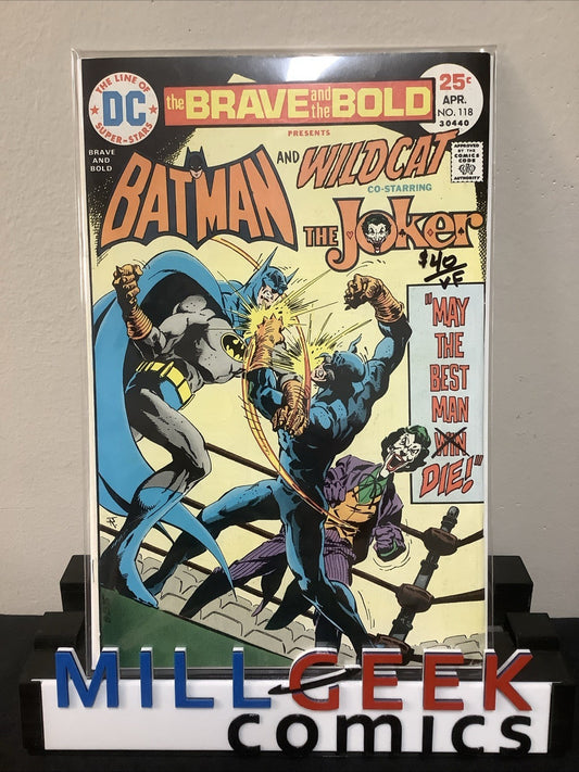 Brave and the Bold #118 (DC Comics April 1975) VF (8.0) Vs Wildcat And Joker