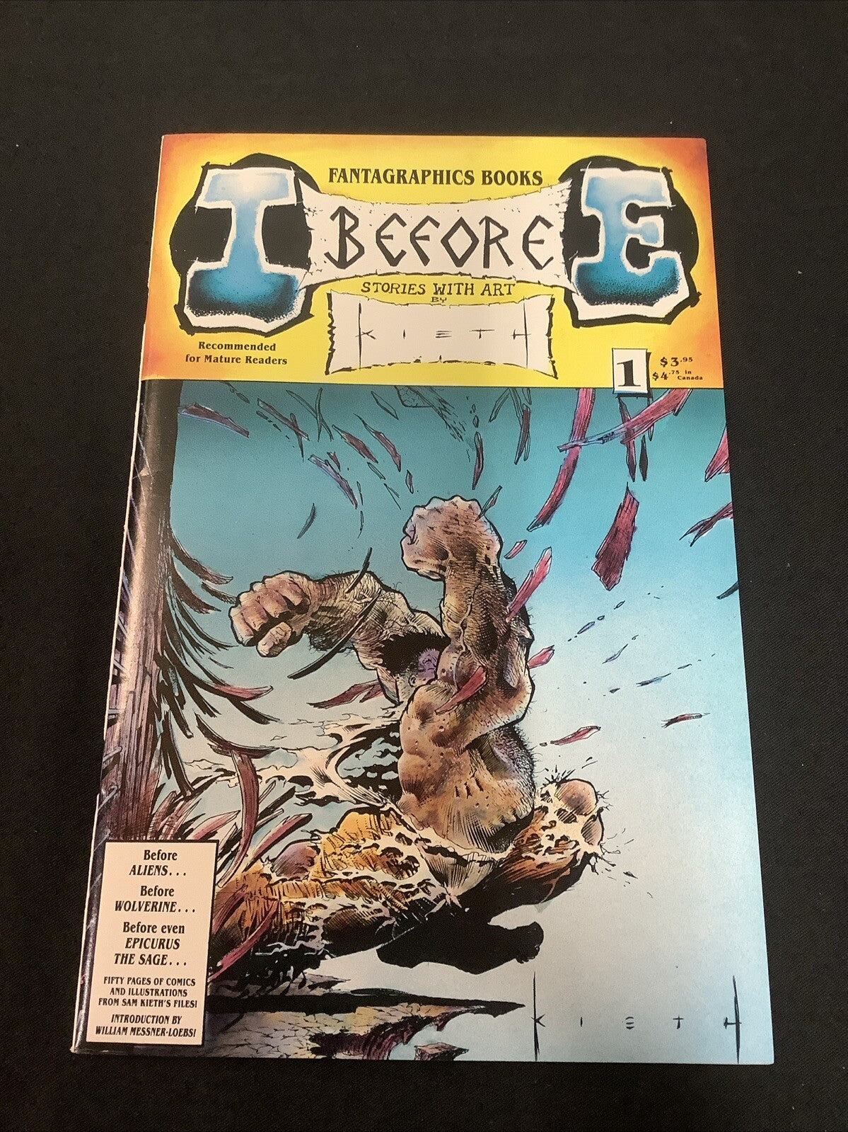I before E #1 (Fantagraphics Books August 1991) NM- (9.2) Sam Kieth, 1st Print
