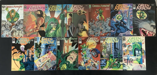 Green Arrow #8-20 Comic Lot, DC Comics, Mike Grell, “Seattle & Die”