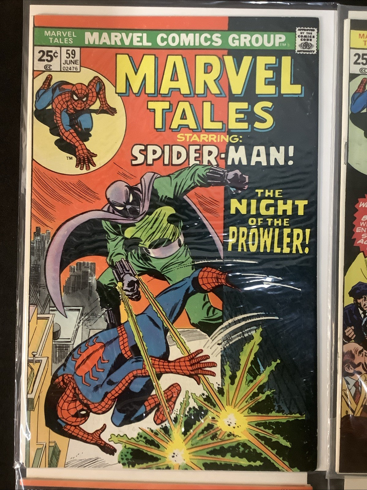 Marvel Tales #59-64 Comic Lot, Reprints The Night Of The Prowler, Lee/Buscema