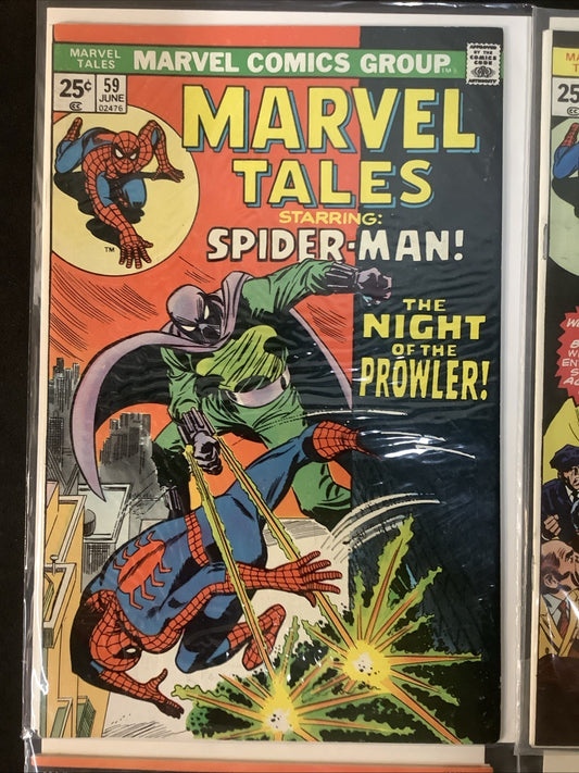 Marvel Tales #59-64 Comic Lot, Reprints The Night Of The Prowler, Lee/Buscema