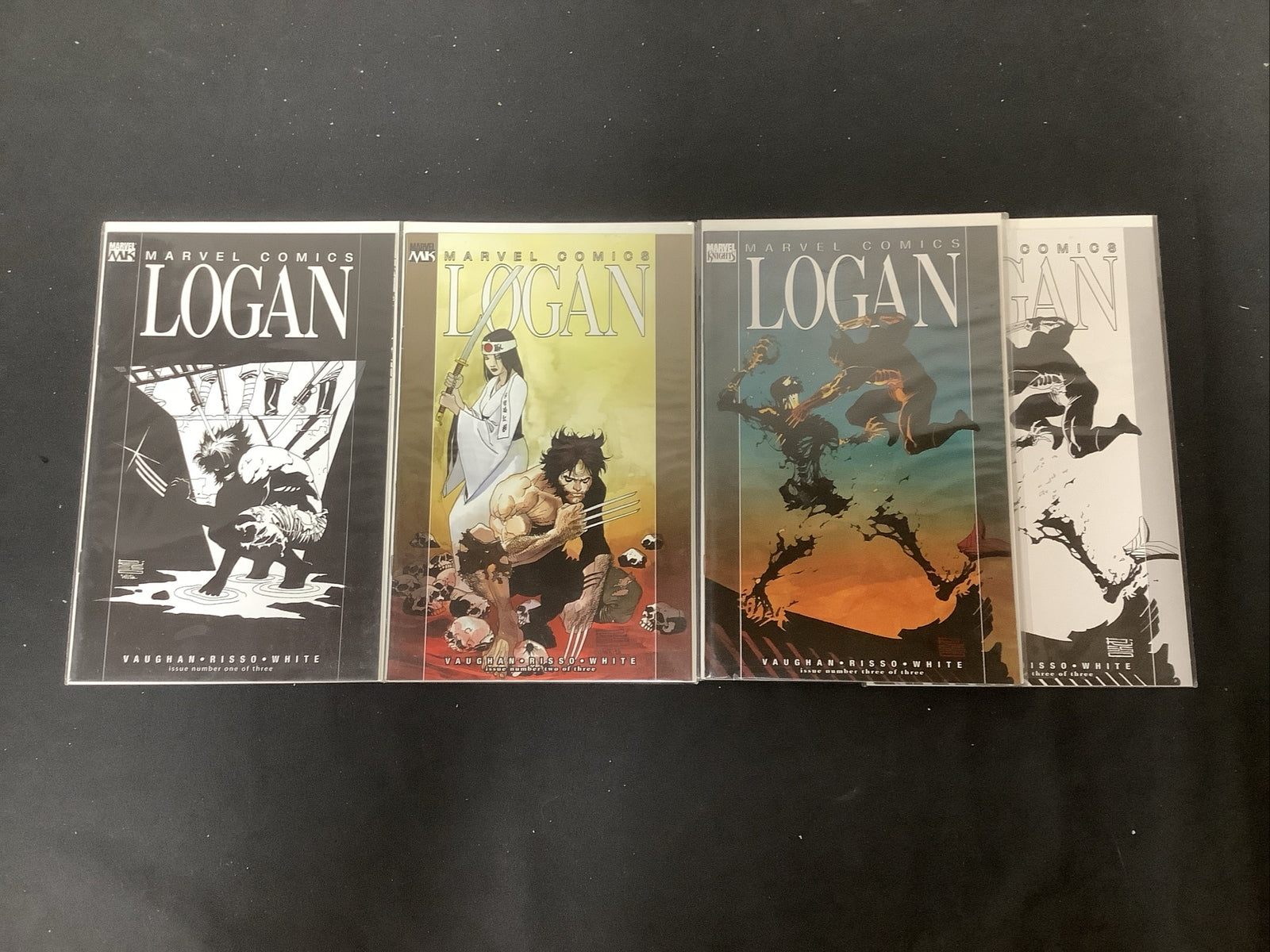 Logan (2008) # 1-3 Complete Comic Set, Mix Standard + B&W Variants, Vaughan