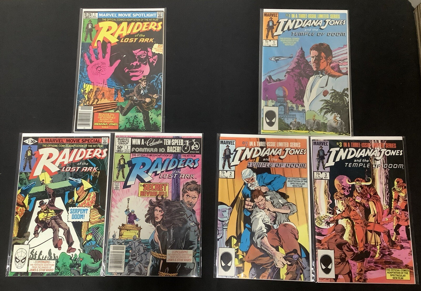 Indiana Jones Comic Bundle: Raiders Of The lost Ark #1-3, Temple Of Doom #1-3