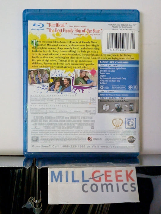 Ramona and Beezus, Selena Gomez (Blu-Ray) Like New -JD
