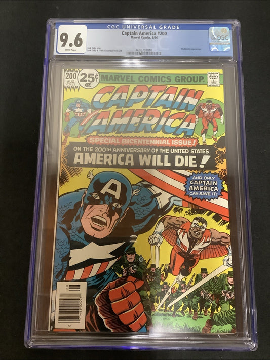 Captain America #200 (Marvel August 1976) CGC Graded 9.6 (NM+) Bicentennial