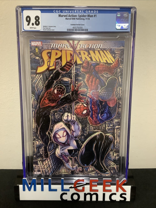 MARVEL ACTION SPIDER-MAN #1 (2018) CGC GRADED 9.8 (NM/M) KEVIN EASTMAN VARIANT