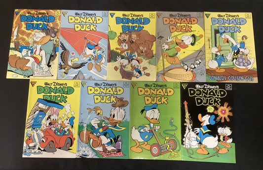 Donald Duck #249-275 Comic Lot, Gladstone Comics, Carl Barks Interiors, 1987