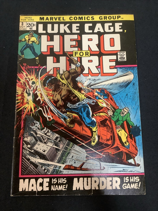 Hero For Hire #3 (Marvel Comics October 1972) F/VF (7.0) Archie Goodwin
