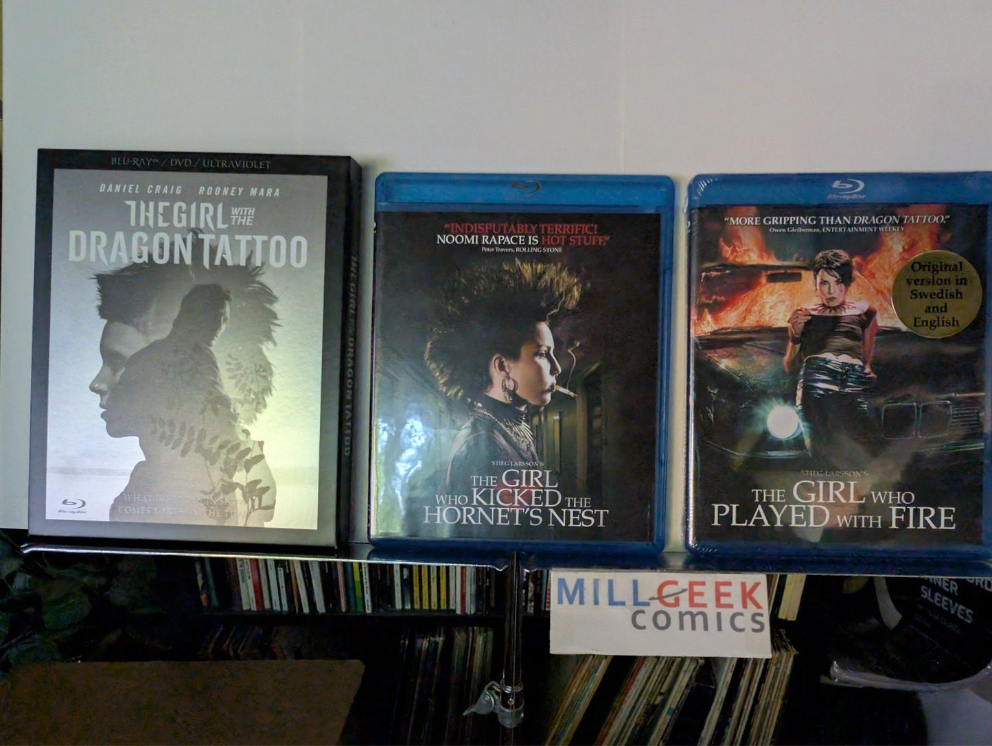 The Girl with the Dragon Tattoo, 3 Movie Collection (Blu-Ray) Like New -JD