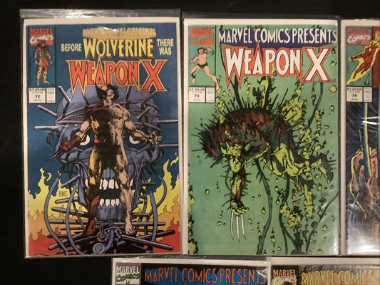 Marvel Comics Presents #72-84 Comic Set, 1st Weapon X, Barry Windsor-Smith, 1991