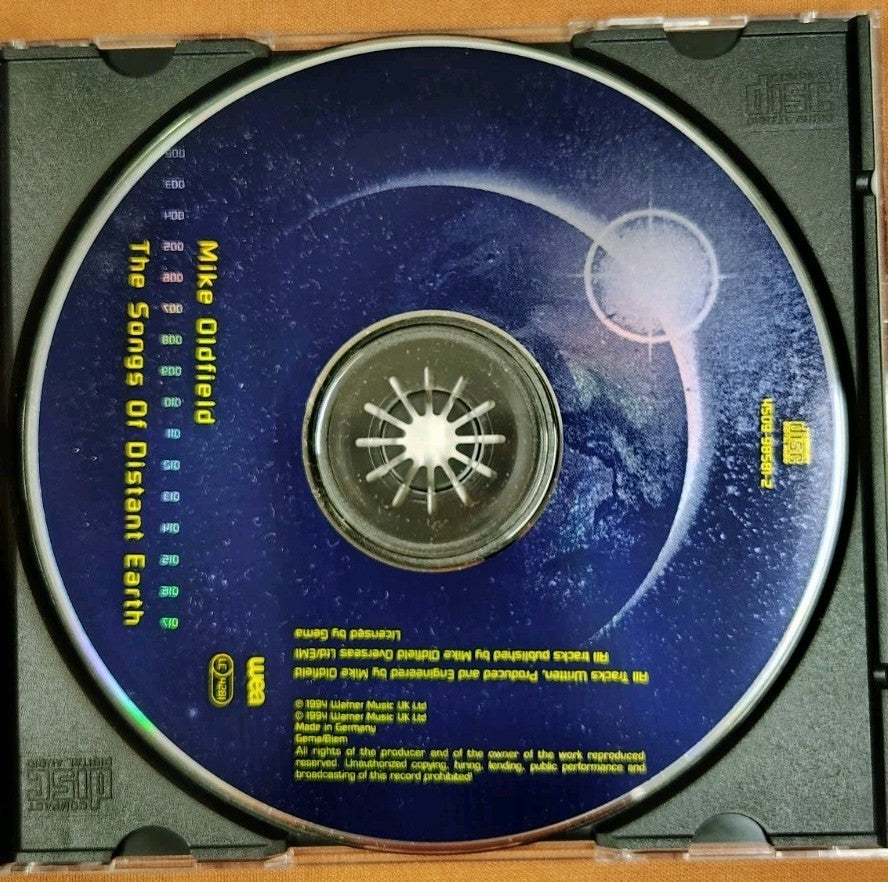 Songs of Distant Earth by Mike Oldfield German Import CD 1994 Original Press JD