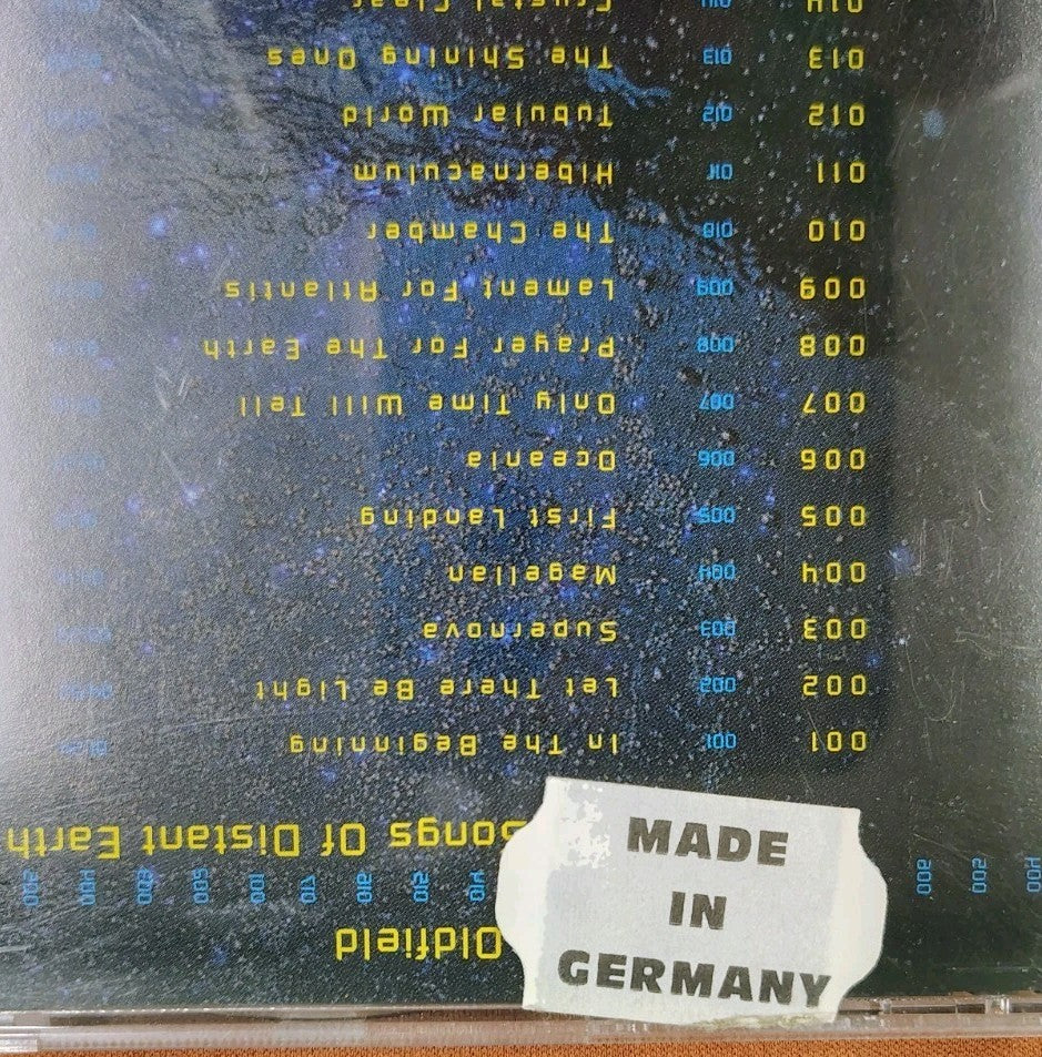 Songs of Distant Earth by Mike Oldfield German Import CD 1994 Original Press JD