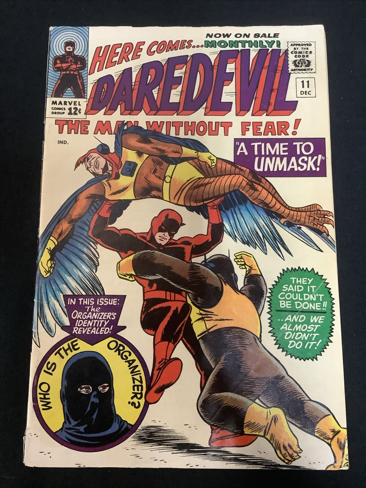 Daredevil #11 (1965) VG/F (5.0) 1” SpineSplit, 1.5” Tear Back, 2” Tear Last Page