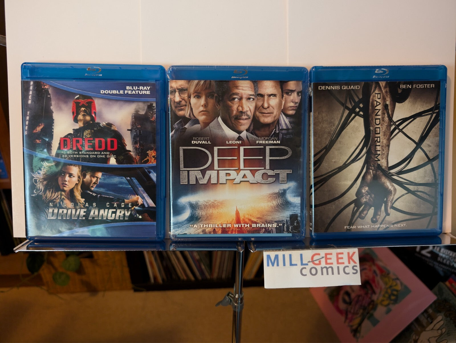 Dredd 3D/Drive Angry, Deep Impact, Pandorum (Blu-Ray) 4 Movie Collection-JD