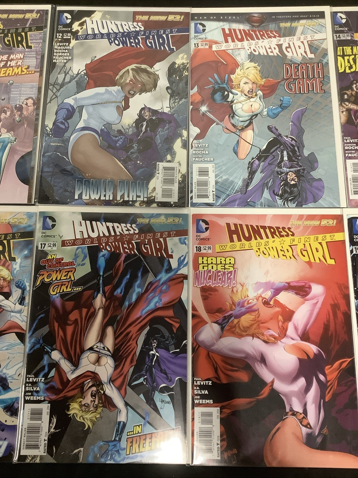 World's Finest #10-19 Comic Lot, DC Comics, Paul Levitz/Kevin Maguire, Powergirl