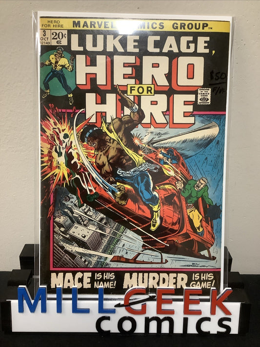 Hero For Hire #3 (Marvel Comics October 1972) F/VF (7.0) Archie Goodwin
