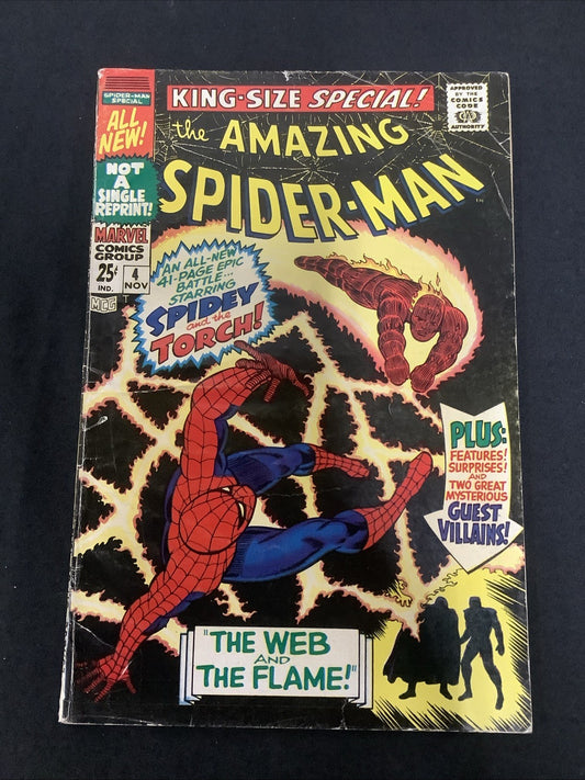 Amazing Spider-Man Annual #4 (1967) VG (4.0) Early App Mysterio In Costume