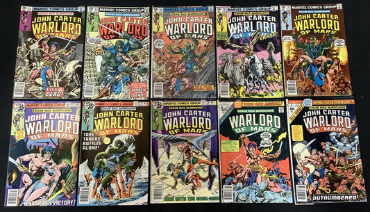 John Carter Warlord of Mars #1-19 + Annuals #1-2, 1st Frank Millar At Marvel