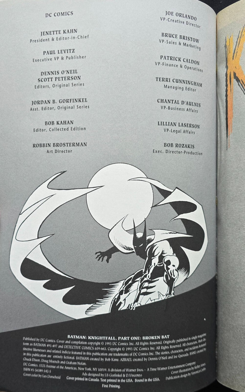 Batman Knightfall 2 TPB Lot - #1 Broken Bat & #2 Who Rules The Night? (1993)