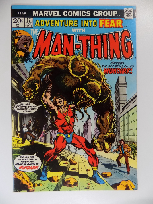 Adventure Into Fear #17 Man-Thing Marvel Comic October 1973 Very Fine/Near Mint