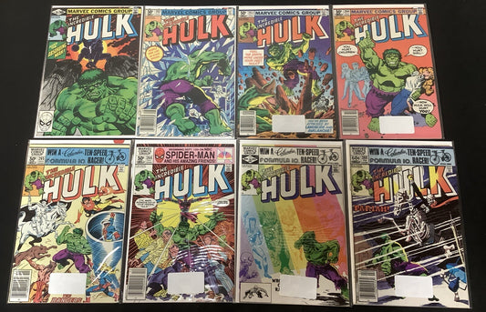 Incredible Hulk #261-268 Comic Lot, Marvel, 1st App Brian Banner, Bill Mantlo