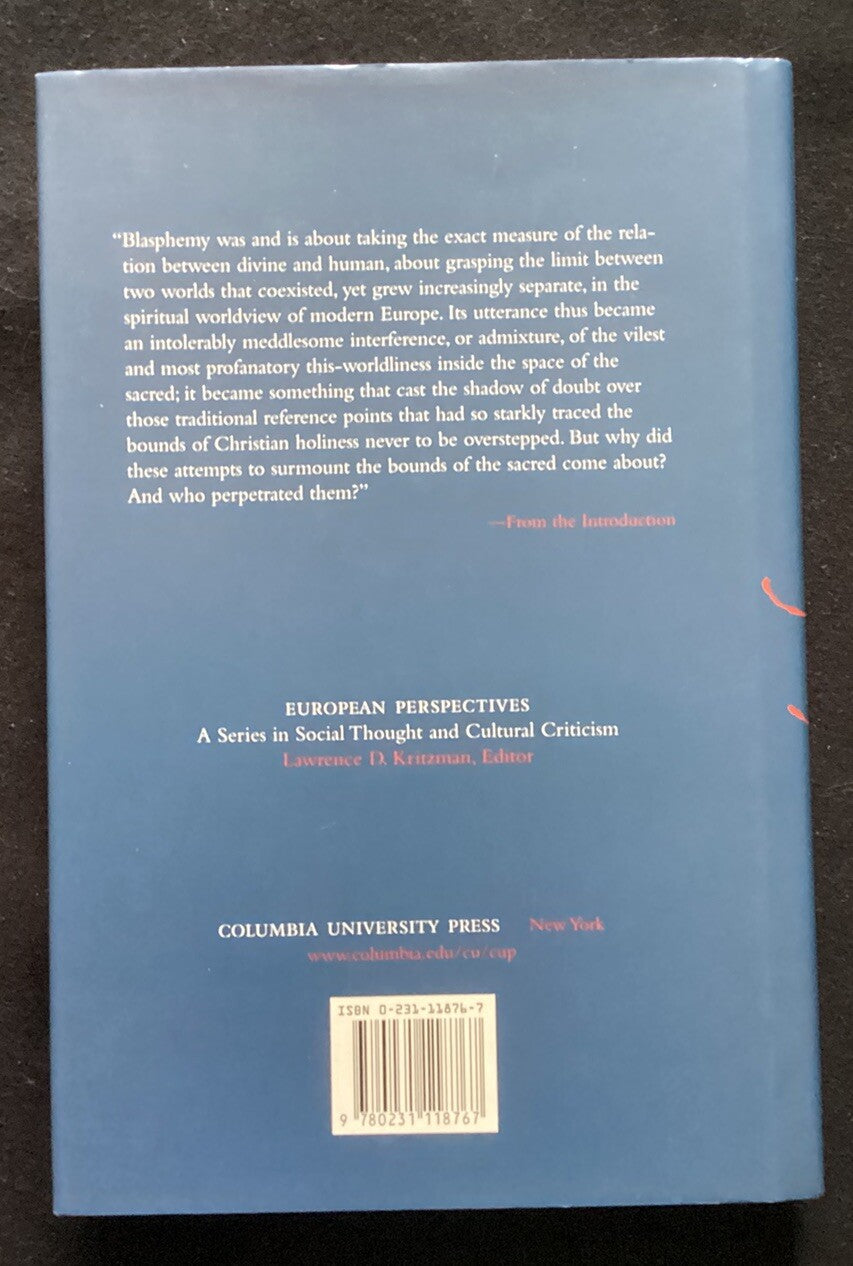 CABANTOUS, ALAIN Blasphemy : Impious Speech in the West from… Hardcover-JD