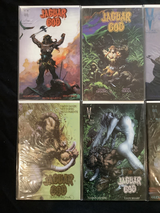 Jaguar God #0-7 Complete Comic Set, Verotik, Frank Frazetta, 1995