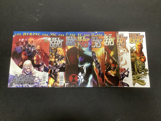 Secret Avengers #1-8 comic lot (2010) Ed Brubaker, 1st Shadow Council